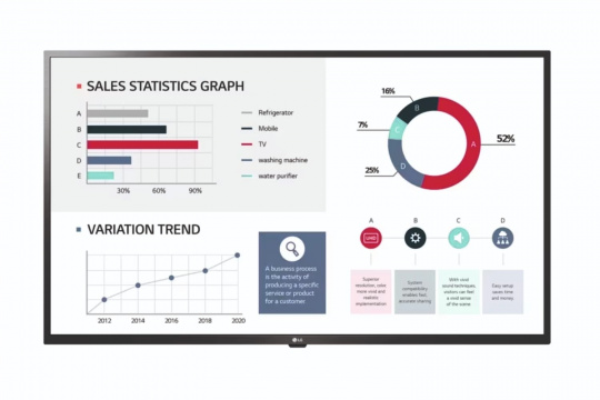 Фото информационный дисплей lg 86" 86ul3g - фото 1
