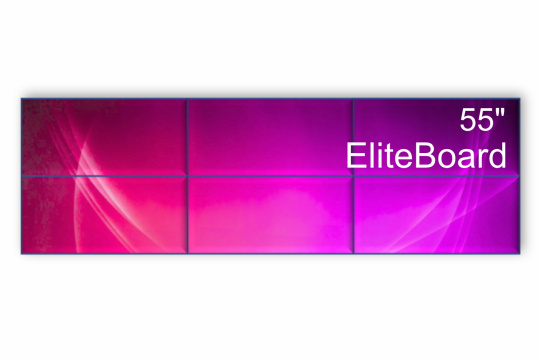 Изображение Видеостена 3x2 EliteBoard 55" PK557FDLN