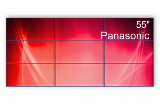 Изображение Видеостена 3x3 Panasonic 55" TH-55VF2W