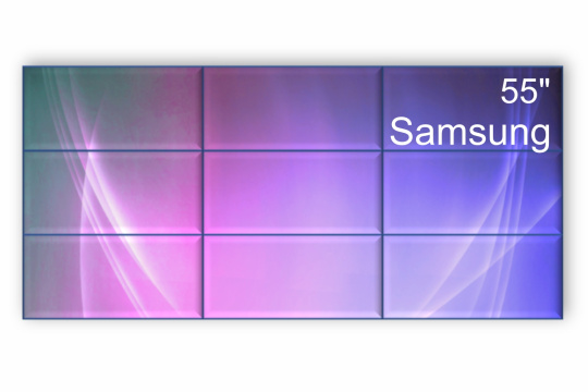 Изображение Видеостена 3x3 Samsung 55" VM55T-E