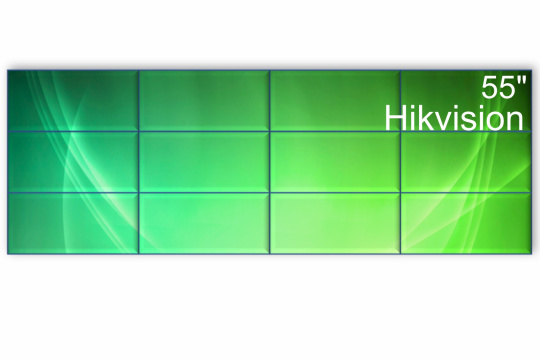 Изображение Видеостена 4x3 Hikvision 55" DS-D2055LE-G