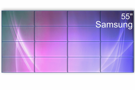 Изображение Видеостена 4x4 Samsung 55" VH55C-R